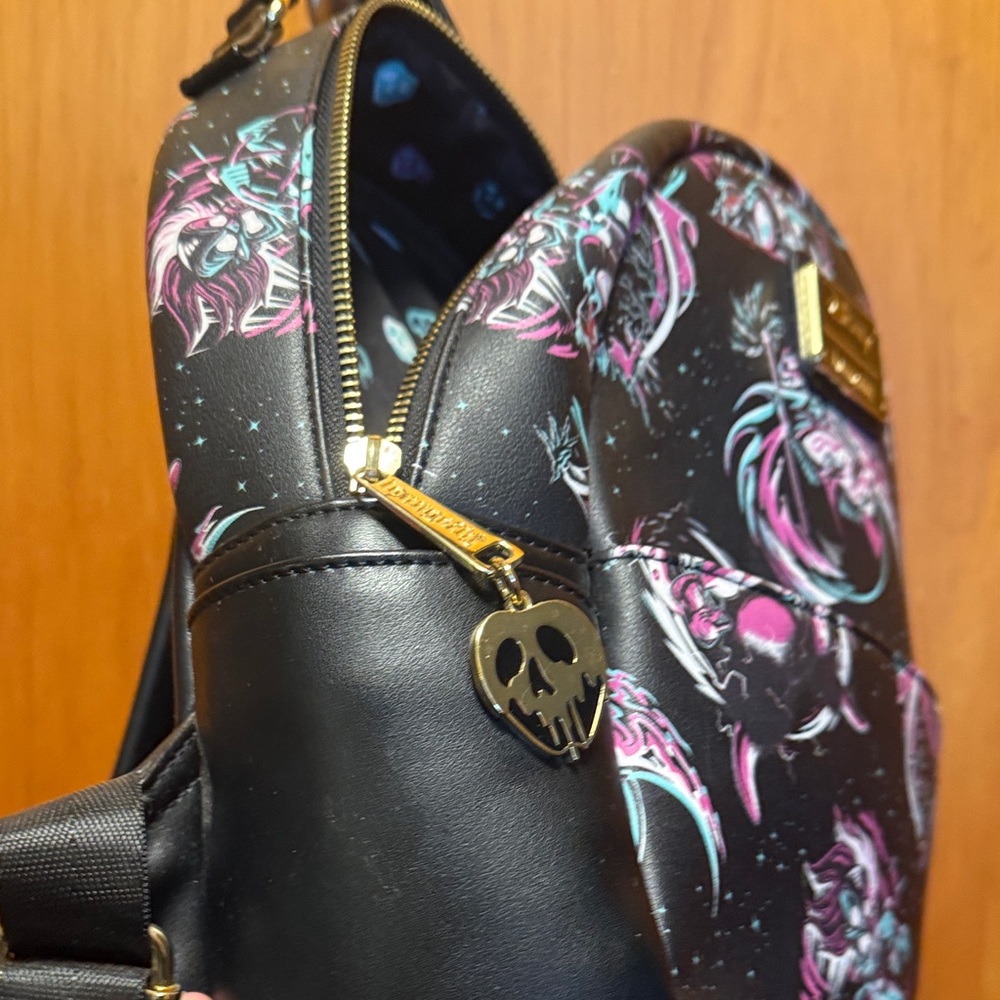 Loungefly Disney Villains Maleficent Cruella Ursula Evil Queen Backpack View 4